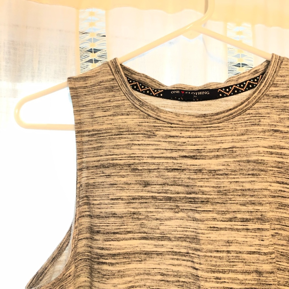 Grey shift dress